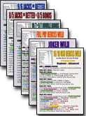 Video Poker Strategy Cards