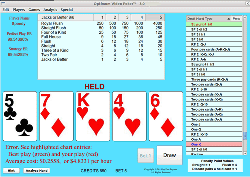 OPTIMUM VIDEO POKER TRAINING AND ANALYSIS SOFTWARE